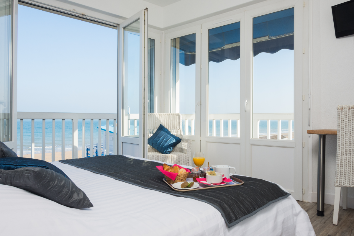 Les chambres d'hôtel - Hôtel Restaurant de la mer à Langrune sur Mer Les chambres d'hôtel - Hôtel Restaurant de la mer à Langrune sur Mer